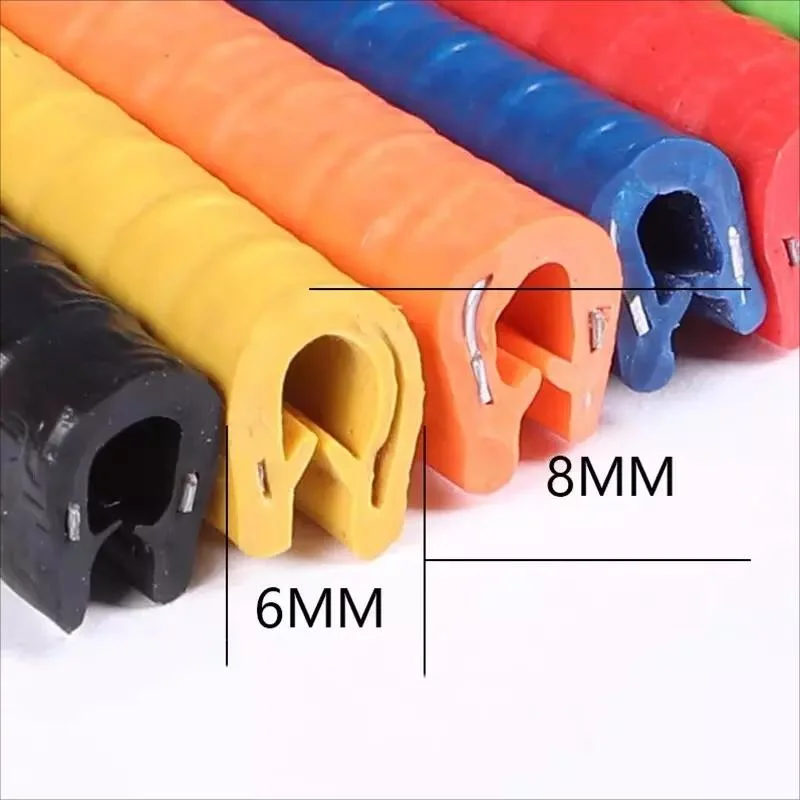 Chinese Factory Multi Color PVC Rubber Door Trim Car Door Rubber Seal Strip U Shape Rubber Sealing Sttrip